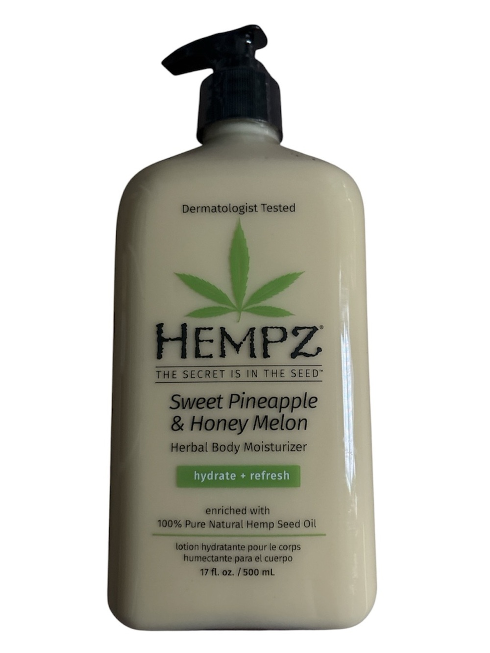 Hempz Sweet Pineapple & Honey Melon Moisturizer - Cream with Black Pump